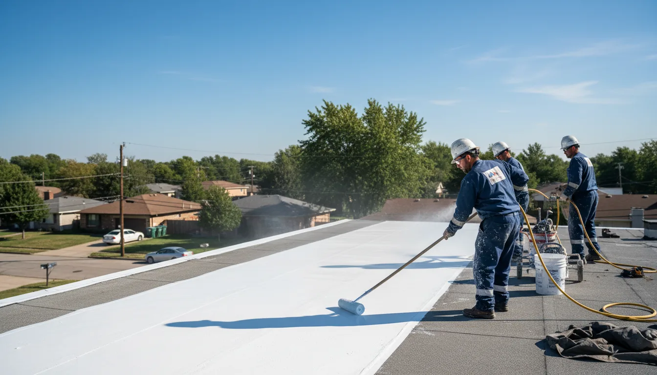 Commercial roof coating in Anguilla, MS near me